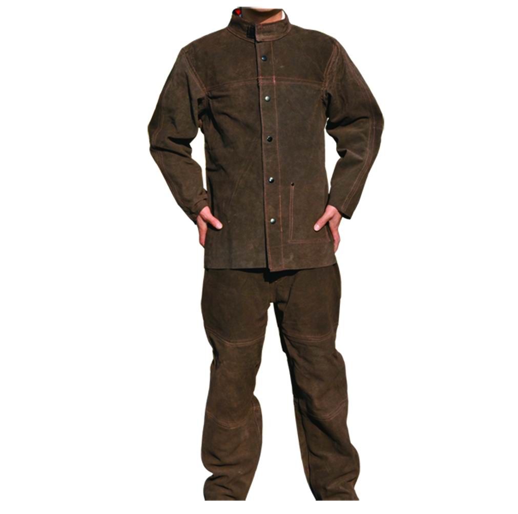 BT-2019 Series, Cowhide Leather Welding Suit, Brown/Welding Clothes