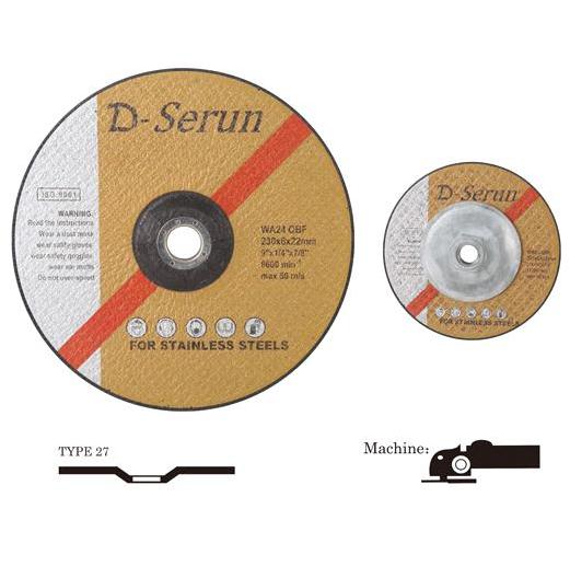 150*6*22mm, Grinding Wheel for Stainless Steel, Resin Abrasive Wheel