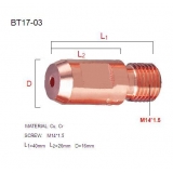 M14*1.5 L=38mm length Contact Tip for the submerged arc welding machine