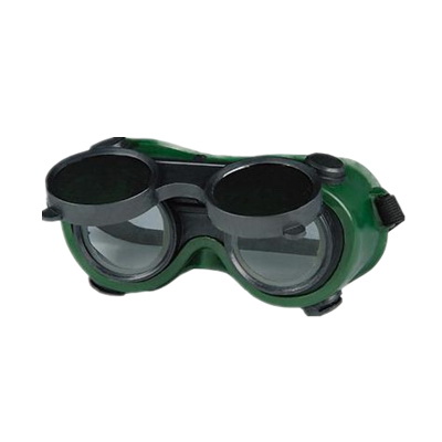 G-D11 Series, Round Welding Goggles with Filp Cover, Green