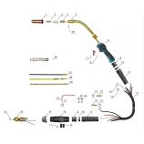 MIG 501D Welding Torch, Complete Set