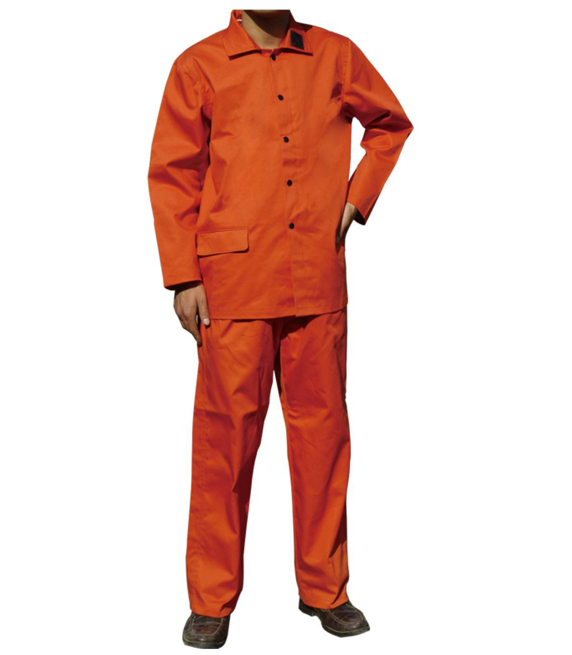 BT-11055 Series, Fire-retardant Cotton Suit, Orange/Welding Clothes