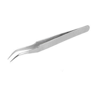 Sharp curved tweezers