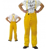 BT-2021 Series, Cowhide Leather Welding Pants, Brown,Golden&Grey/Welding Clothes