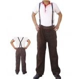 BT-2021 Series, Cowhide Leather Welding Pants, Brown,Golden&Grey/Welding Clothes