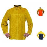 BT-3023 Series, Cowhide Leather Welding Jacket, Golden/Welding clothes
