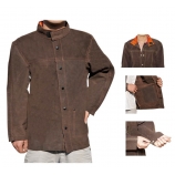 BT-2019 Series, Cowhide Leather Welding Suit, Brown/Welding Clothes