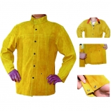 BT-2019 Series, Cowhide Leather Welding Suit, Golden/Welding Clothes