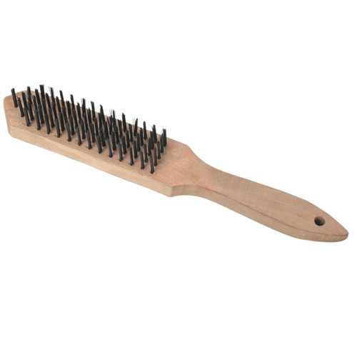 Mild Steel Steel Wire Brush with wood handle