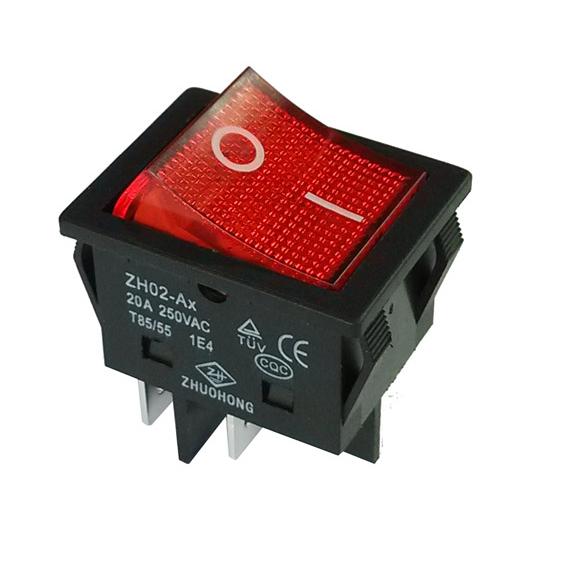 Rocker switch with Light, 16A / 20A / 25A / 30A