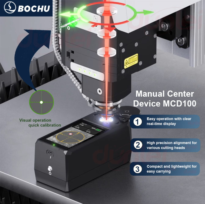 BOCHU Original NVA Laser Nozzle Visual Aligner BOCI MCD100 for Laser Cutting Head