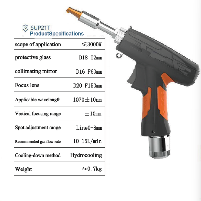 SUP21T laser welding torch